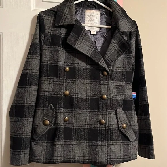 Vintage ELEMENT wool/polyester ladies hooded jacket. - Picture 1 of 9